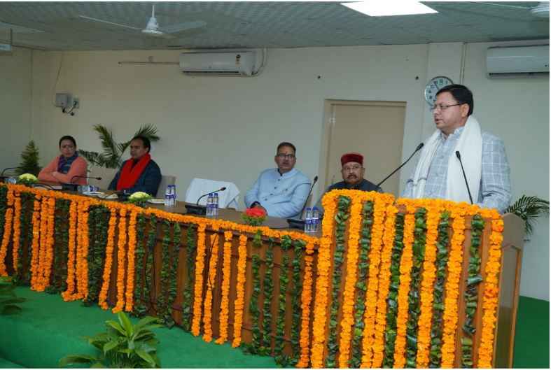 मुख्यमंत्री पुष्कर सिंह धामी ने विधानसभा में भाजपा विधान मंडल दल की बैठक में प्रतिभाग किया